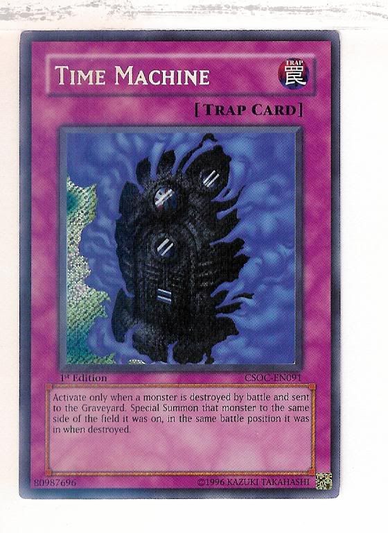 Time Machine Yugioh Secret 1st CSOCEN091 MINT Photo by magithebadguy Photobucket